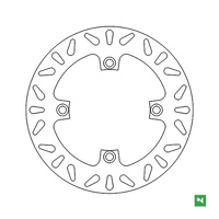 NEWFREN TARCZA HAMULCOWA TYŁ HONDA CBF 500/600/1000; CBR 600F 11-13; CBF1000 '06-'16 (240X116X5) (4X10,5MM)