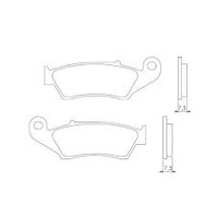 BRENTA KLOCKI HAMULCOWE KH185 SPIEK METALICZNY (ZŁOTE) (FT 4050)
