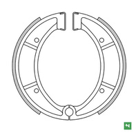 NEWFREN SZCZĘKI HAMULCOWE PRZÓD/TYŁ HUSQVARNA CR 125 '83-'90, CR 240 '81-'87, CR 250 '81-'95, WR 125 '82-'90, WRE 125 '82-'88, XC 430 '81-'87, TYŁ WR 250 '87-'89, TC 510 '88-'92, WR 240 '85-'90, WR 250 '87-'89 (160X30MM)