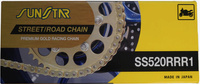 SUNSTAR ŁAŃCUCH NAPĘDOWY 520RRR1-118G (520ZVMXG) DO 1000 CCM (XW RING) KOLOR ZŁOTY (520RRR1118G) - ZASTĘPUJE SS520RTG1-118G - MADE IN JAPAN - OFERTA SPECJALNA