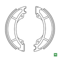 NEWFREN SZCZĘKI HAMULCOWE TYŁ HUSQVARNA WRE 125 '89-'94, TYŁ/PRZÓD KTM GS 125/250/600 '83-'85, MX 125/250/500 '83-'86 (130X22MM)