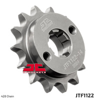 JT ZĘBATKA PRZEDNIA 1122 14 BETAMOTOR RR 125 LC '21-'23, FANTIC XEF / XMF 125 '21-, (112214JT) (ŁAŃC. 428) (OEM: 051.04.000.00.00)