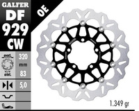 GALFER TARCZA HAMULCOWA PRZÓD TRIUMPH TIGER 850 '24; TIGER 900 '20-'24; TIGER 1200 '20-'24; SPEED TRIPLE 1050/1200 '18-'24; ROCKET 3 2500 '20-'24 (WAVE FLOATING) (3200X83X5MM)