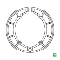 NEWFREN SZCZĘKI HAMULCOWE TYŁ MOTO GUZZI V7 SPECJAL 700 '69-'71; V 7 700 '67-'76 (220X40MM)