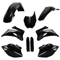 POLISPORT KOMPLET PLASTIKÓW (FULL KIT) YAMAHA YZ 250F '08-'09; YZ 450F '08-'09 W ZESTAWIE TABLICA PRZEDNIA (8658100004) I OSŁONY AMORTYZARORÓW (8351400002) KOLOR CZARNY