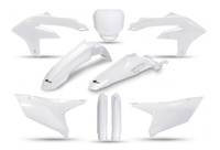 UFO KOMPLET PLASTIKÓW (FULL KIT) Z OSŁONAMI TELESKOPÓW (AMORTYZATORÓW) YAMAHA YZF 250 '24, YZF 450 '23-'24 KOLOR BIAŁY
