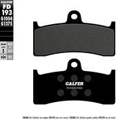 GALFER KLOCKI HAMULCOWE KH249 PÓŁMETALICZNE