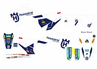 BLACKBIRD KOMPLET NAKLEJEK (OKLEIN) HUSQVARNA TC/FC '19-'22, TE/FE '20-'23 REPLICA TEAM FACTORY HUSQVARNA 23