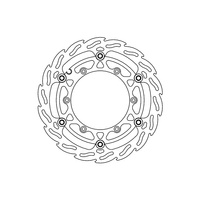 MOTO-MASTER PROMOCJA TARCZA PŁYWAJĄCA PRZÓD 270MM FLAME (ALUMINIOWY ŚRODEK) BETA 250/300/350/390/400/430/450/480/498/500 RR '13-'20