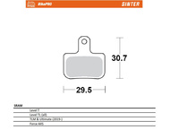 MOTO-MASTER WYPRZEDAŻ BIKE PRO KLOCKI HAMULCOWE ROWEROWE SINTER METALICZNE PASUJE DO SRAM LEVEL T, LEVEL TL, TLM ULTIMATE (2019-), FORCE AXS