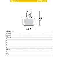 MOTO-MASTER WYPRZEDAŻ BIKE PRO KLOCKI HAMULCOWE ROWEROWE SINTER SPORT METALICZNE PASUJE DO FORMULA CURA, RO RACING, T1 RACING, R1 RACING, R1, C1, CR3, T1, RO, MEGA, THE ONE, RX, RR1