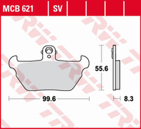 TRW ZF KLOCKI HAMULCOWE KH407 SINTER STREET BMW R 80R '91-'95, K 1100LT/RS '90-'98 PRZÓD