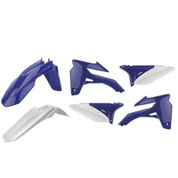 POLISPORT WYPRZEDAŻ KOMPLET PLASTIKÓW SHERCO SE-R/SEF-R '13-'15 KOLOR NIEBIESKI BIAŁY OEM