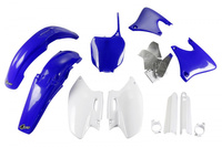 UFO KOMPLET PLASTIKÓW (FULL KIT) Z OSŁONAMI TELESKOPÓW (AMORTYZATORÓW) YAMAHA YZF 426 '00-'02 KOLOR OEM (NIEBIESKI/BIAŁY) (YA289E999)