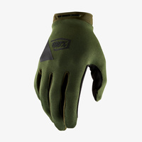 100 PROCENT RĘKAWICE CROSS/ENDURO MODEL RIDECAMP GLOVES FATIGUE KOLOR ZIELONY (MILITARNY) ROZMIAR S STARY KOD: 10018-190-10