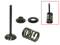 PSYCHIC 2024/03 ZAWORY SSĄCE (KOMPLET ZAWORÓW ZE SPRĘŻYNAMI I PODKŁADKAMI) HONDA CRF 110 F '13-'23 STALOWY (MX-09558IK) (25,5X4,98X76,6MM)