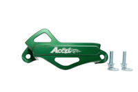 ACCEL OSŁONA ZACISKU HAMULCOWEGO (TYŁ) KAWASAKI KXF 250/450 '06-'16, ALUMINIOWA, KOLOR ZIELONY - PROMOCJA