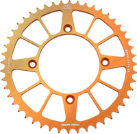 JT ZĘBATKA TYLNA 4549 48 ALUMINIOWA RACELITE KTM FREERIDE 250 14-17 (+2), 350 12-17 (454948JTA) (ŁAŃC. 520) KOLOR POMARAŃCZOWY