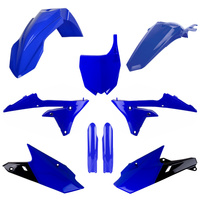 POLISPORT KOMPLET PLASTIKÓW (FULL KIT) YAMAHA YZF 250 '14-'18; YZF 450 '14-'17 W ZESTAWIE OSŁONA LAMPY (8678400003) I OSŁONY AMORTYZATORÓW (8352000003) KOLOR NIEBIESKI CZARNY