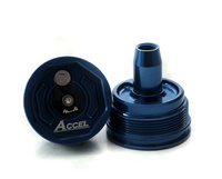 ACCEL KOREK GÓRNY (NAKRĘTKA) AMORTYZATORA PRZEDNIEGO Z REGULACJĄ HONDA CRF 450R 09-14; YAMAHA YZ/YZF 125/250/450/X 06-20, WRF 250/450 12-20, KAWASAKI KXF 450 08-14, SUZUKI RMZ 250 19, GAS GAS KOLOR NIEBIESKI (KPL.-2SZT.) - PROMOCJA