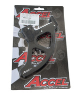 ACCEL OSŁONA ALUMINIOWA TYLNEJ TARCZY HAMULCOWEJ KTM SX/SXF '04-'18, EXC/EXCF '04-'19 HUSQVARNA KOLOR CZARNY