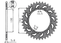 SUNSTAR ZĘBATKA TYLNA 236 53 / 245 53 HONDA NX 650 95-01, YAMAHA XJ 6 09-15, YAMAHA WR 250R '08-'10, APRILIA TUAREG RALLY 125 '90 (JTR245/2.53) (JTR245/3.53) (ŁAŃC. 520) (24553JT)