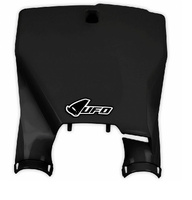 UFO TABLICA NA NUMER STARTOWY HUSQVARNA TC 125 16-20, TC 250 17-20, TC 300 16-18, FC 250/350/450 16-20 KOLOR CZARNY (STADIUM Z OSŁONAMI AMORTYZATORÓW)